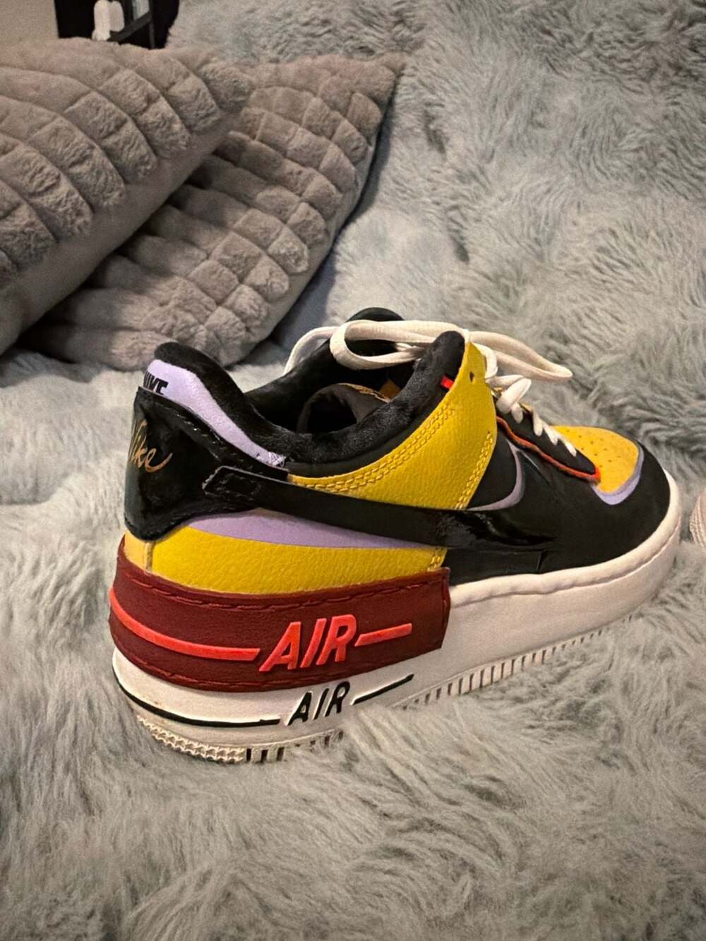 Nike Air Force 1 Shadow Sisterhood Team Red Orange Women's Size 8.5 - Picture 11 of 11